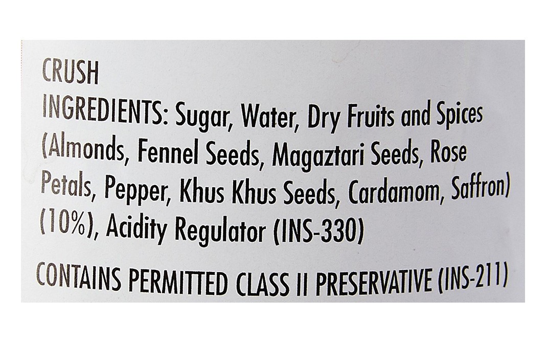 Mapro Thandia Dry Fruits & Spice Crush   Plastic Bottle  750 millilitre